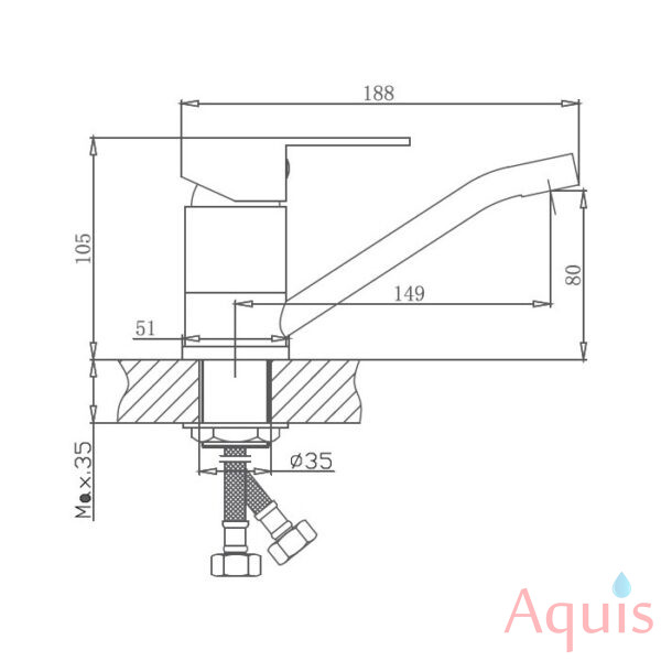 Haiba HB45802 Смеситель для умывальника 3