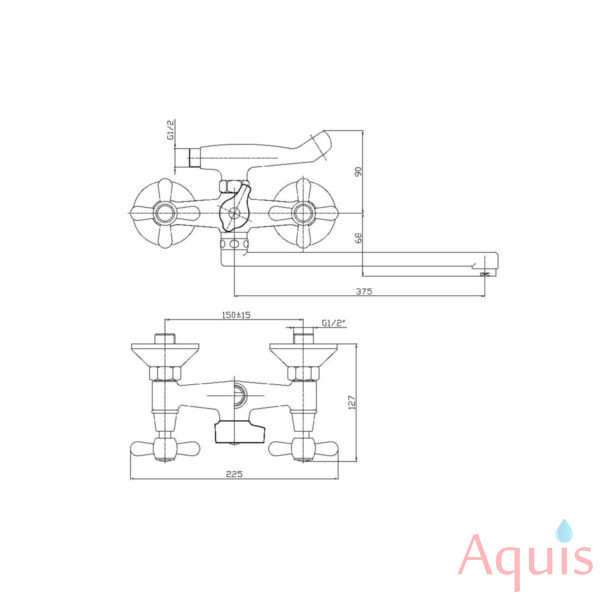 Haiba HB2225 Смеситель для ванны 3
