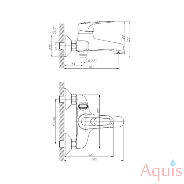 Haiba HB3204 Смеситель для ванны 3