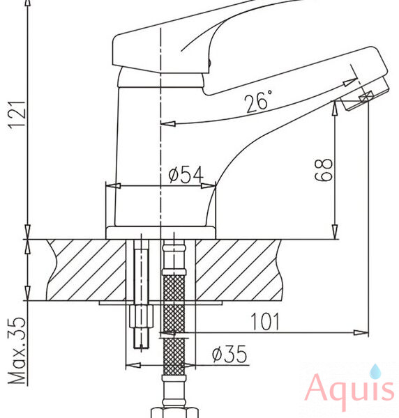 Haiba HB1013-K Смеситель для умывальника 3