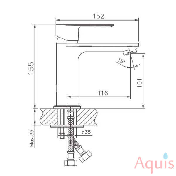 Haiba HB10505 Смеситель для умывальника 3