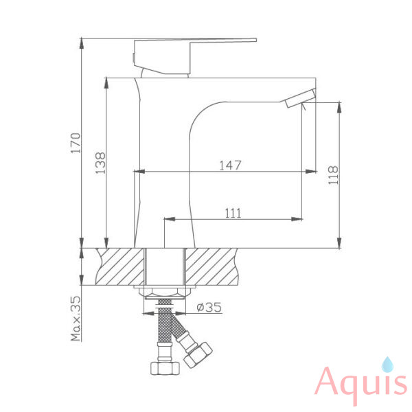 Haiba HB10802 Смеситель для умывальника 3