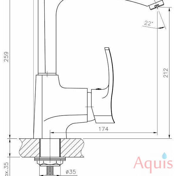 Haiba HB4070 Смеситель для кухни 3