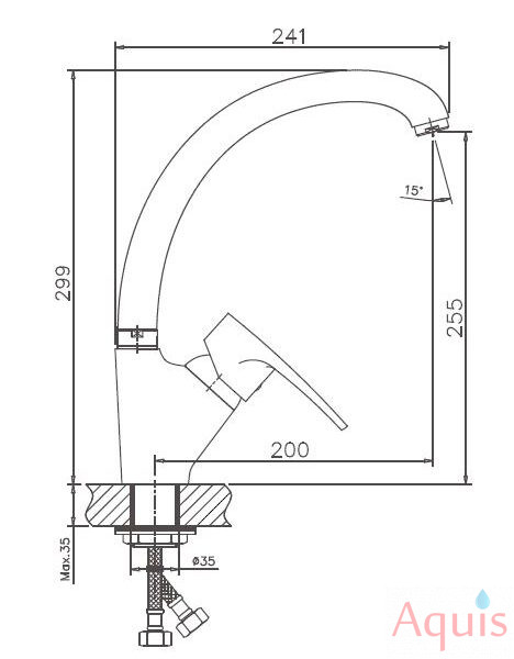 Haiba HB4165-2 Смеситель для кухни 3