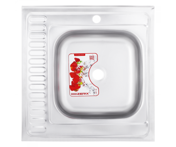 Zerix Z6060R-06-160E (Satin) Мойка из нержавеющей стали чаша правая