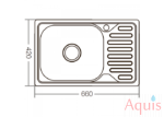 Zerix Z6642-08-180D (Decor) Мойка из нержавеющей стали 11