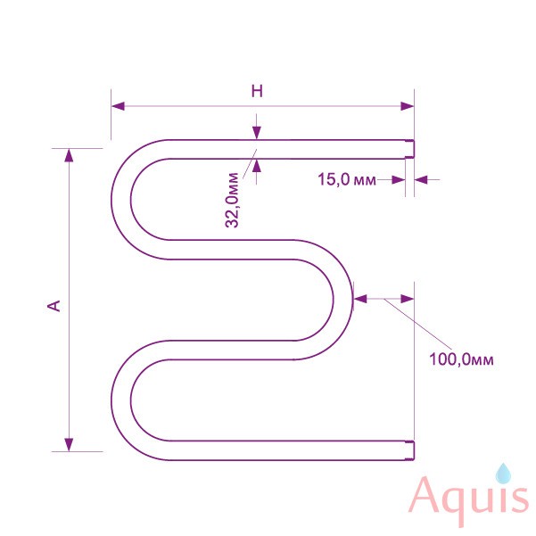 ZOX М 500×500 3/4″ Полотенцесушитель водяной 10