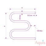 ZOX М 500×600 3/4″ Полотенцесушитель водяной 11