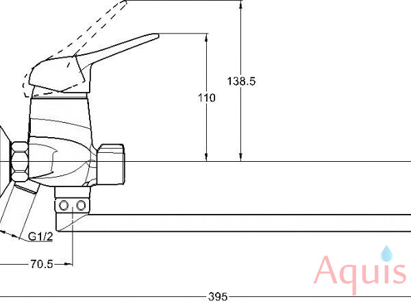 Solone LUN7-A031 Смеситель для ванны 3