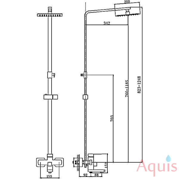 Haiba HB24803 Душевая система 3
