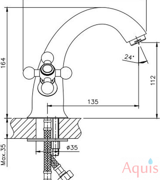 Haiba HB1019 Смеситель для умывальника 3