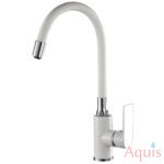 Haiba HB73505-8 Смеситель для кухни (БЕЛЫЙ/ХРОМ) 10