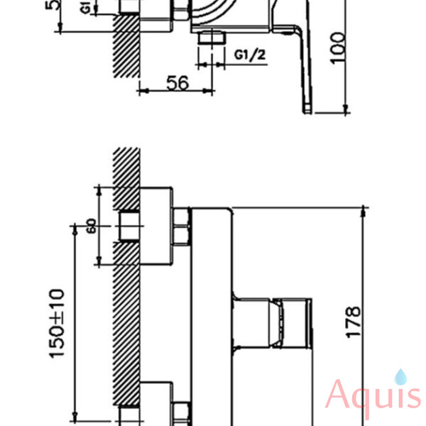 HB55176 Смеситель с гигиеническим душем 3