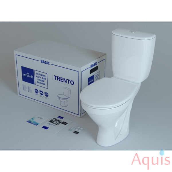 Cersanit TRENTO 011 3/6 TPL Компакт (нижний подвод, сиденье, горизонтальный выпуск) 3