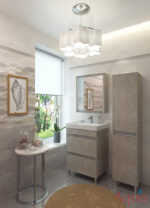 Eva Gold WHITE STONE 60 Тумба с умывальником (Cersanit GRAND 60) 12