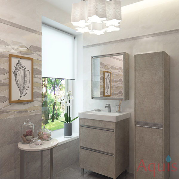 Eva Gold WHITE STONE 60 Тумба с умывальником (Cersanit GRAND 60) 3
