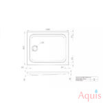 Triton ПД25 100*80 (h17) поддон акриловый прямоугольный 13