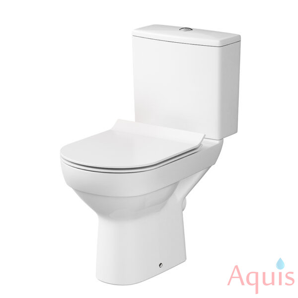 Cersanit CITY CLEAN ON 011 3/5 DPL EO SLIM Компакт (нижний подвод, сиденье, горизонтальный выпуск)